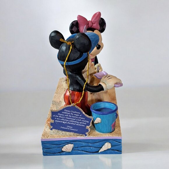 Jim Shore Disney Showcase Enesco “Seaside Sweethearts” Mickey & Minnie Figurine - Picture 7 of 13